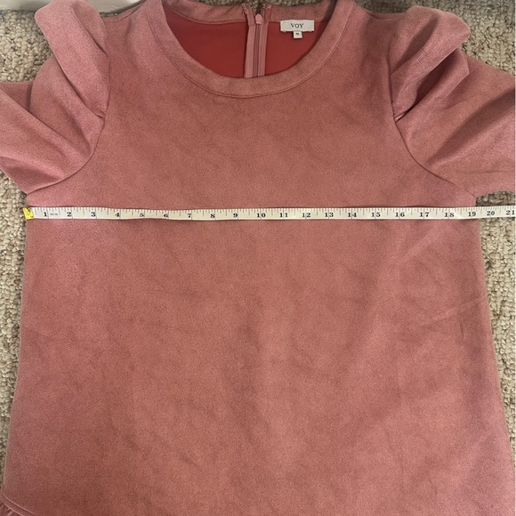 Voy Puff Suede Asymmetrical Hem Dress size M - Picture 10 of 13